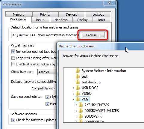 vmware player shared folder osx